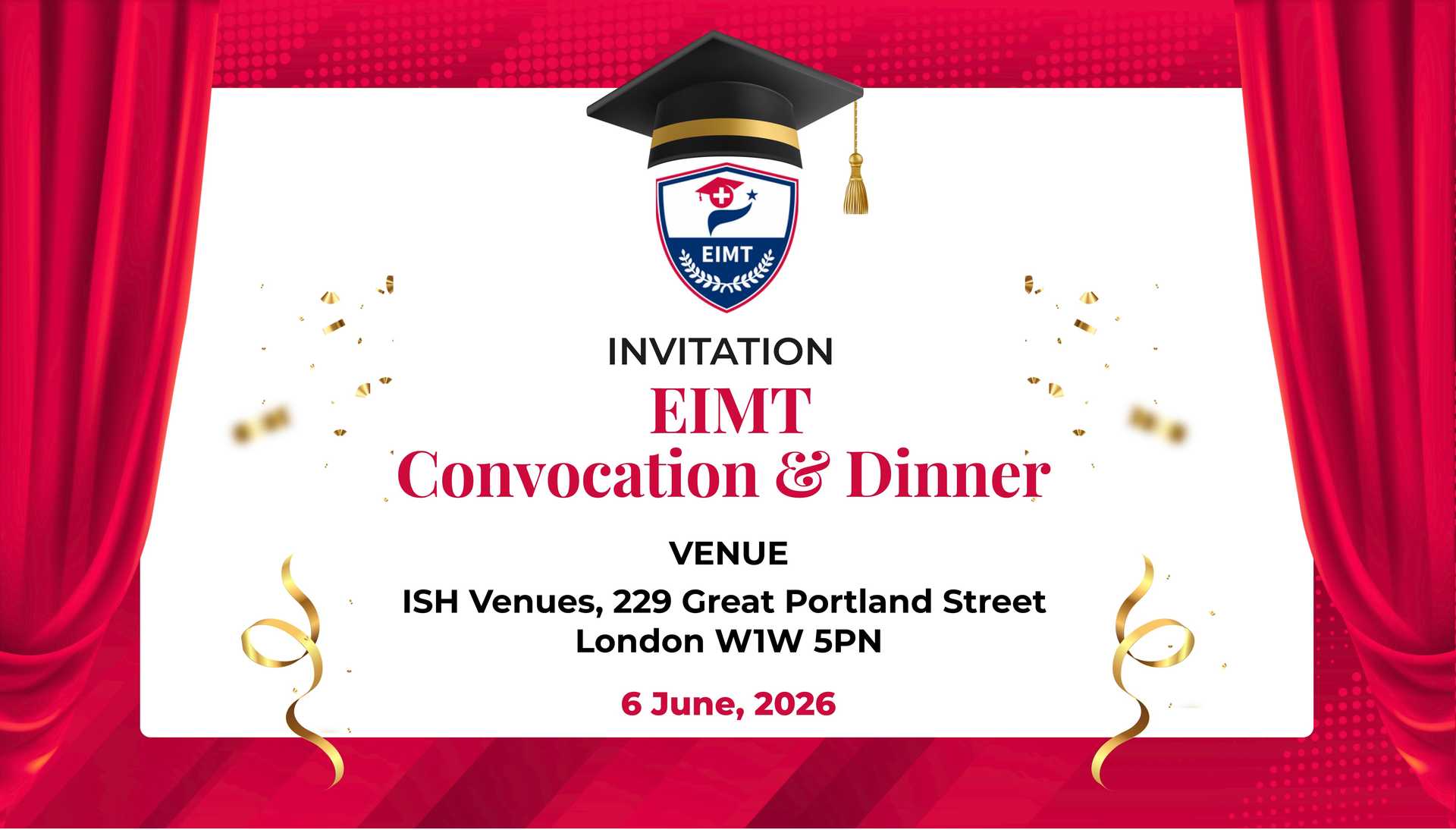 EIMT London Convocation — June 2026