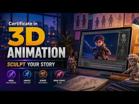 Certificate in 3D Animation intro video thumbnail